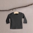thumbnail image 4 of zuwimk Boys Long Sleeve Shirts Cotton Solid Crew Neck Basic Shirts(12-18 Months,Black), 4 of 4