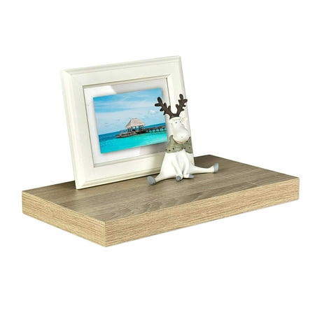 WELLAND Elisa Oak Floating Shelf, 8.75-inch Deep Floating Wall Shelf