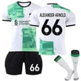 thumbnail image 1 of 2023-2024 Liverpool Borta fotbollströja för barn, kit nr 66 Alexander-Arnold, 1 of 1