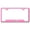 Pink, variant on Cadilac V Laser Etched Logo Cut-Out License Plate Frame (Chrome)