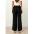 thumbnail image 2 of ellos Women's Plus Size Linen Blend Drawstring Pants - 12, Black, 2 of 6