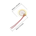 thumbnail image 3 of Uxcell 5Pcs Piezoelectric Discs 35mm Acoustic Pickup Transducer Microphones Trigger Buzzer Drum Guitar with 49MM Film, 3 of 6