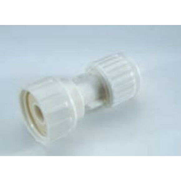 Elkhart Supply Fresh Water Fitting 16867 Flair-It; Adapter; Straight; White; Plastic; Single; With Barcoded
