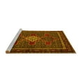 thumbnail image 2 of Ahgly Company Machine Washable Indoor Rectangle Persian Yellow Traditional Area Rugs, 6' x 9', 2 of 4