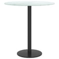 thumbnail image 2 of vidaXL Table Top White Ø40x0.8 cm Tempered Glass with Marble Design, 2 of 3