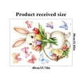 thumbnail image 3 of Gumesh Removable Easter Decorations Window Stickers, Spring Bunny Egg Tree Static Clings for Kids, Home Glass Door Decals, Easter Egg Hunt Party Supplies, 3 of 8
