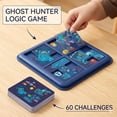 thumbnail image 2 of Funtogether Toys Ghost Hunter Logic Game, Brain Teaser Puzzle with 60 Challenges, Portable STEM Travel Toy for Kids, 2 of 6
