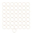 thumbnail image 1 of Metal Rings, Wide Application Metal Loop High Durability  For Clothes For Bags For Belts Golden 38x3mm, 1 of 8