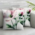 thumbnail image 3 of Leisuo Throw Pillow Covers Vintange Flower Pattern Peony Floral Cushion Pillow Case Home Decor Pillowcase, 3 of 5