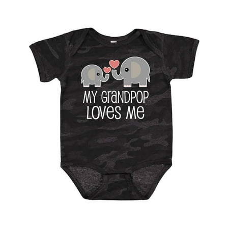 

Inktastic Grandpop Loves Me Grandchild Boys or Girls Baby Bodysuit