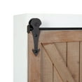 thumbnail image 5 of Kate and Laurel Cates Wood Wall Storage Cabinet with Sliding Barn Door, White/Rustic Brown 22x28, 5 of 9