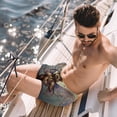 thumbnail image 2 of luoweisi Men's Beach Shorts Quick Dry Swim Trunks with Mesh Lining Butterfly and Bear 2XL, 2 of 5