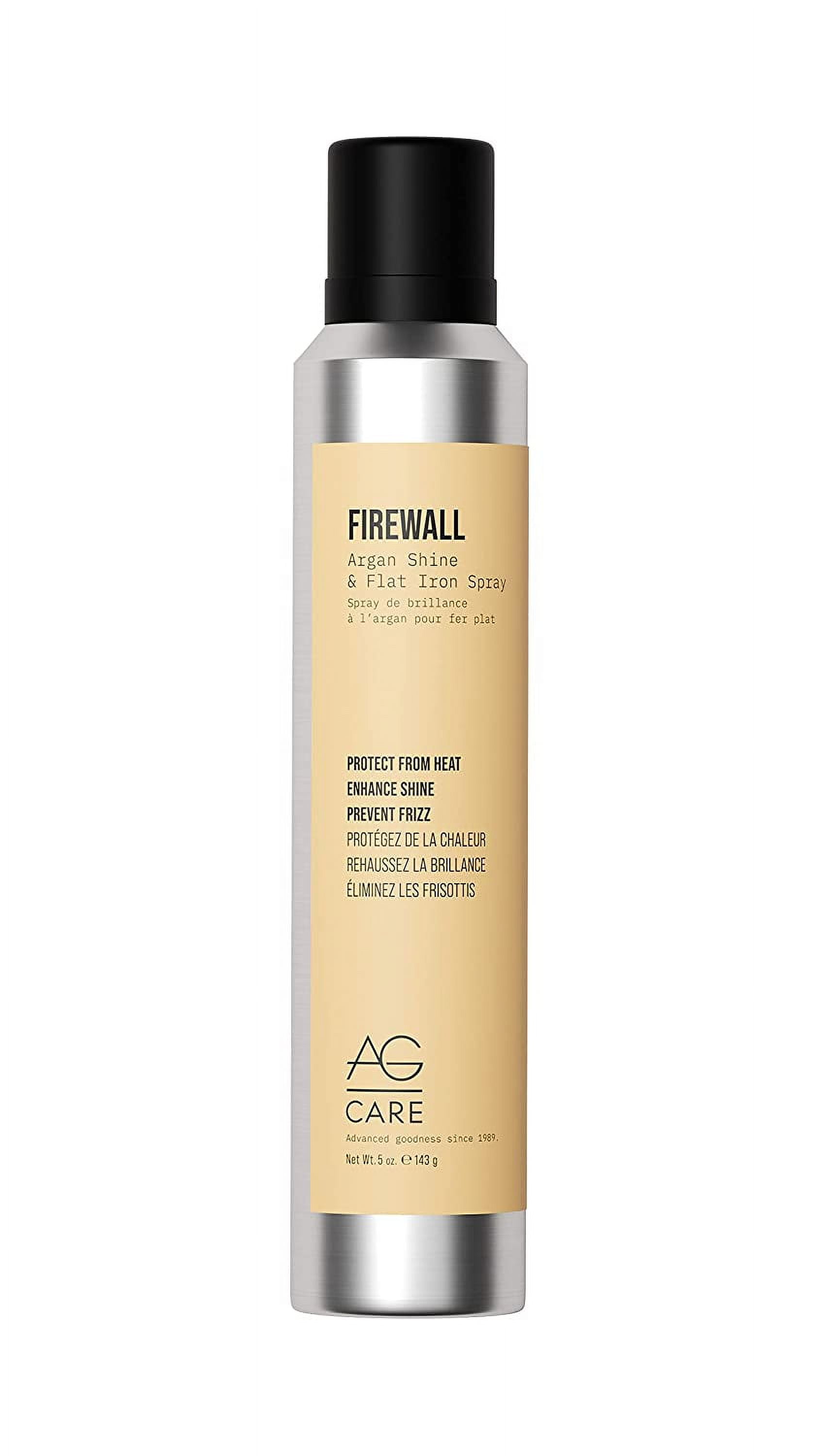 AG Hair Firewall Argan Shine Spray, Flat Iron Protector, Heat