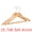 Natural, variant on Unique Bargains 2 Pcs Wood Non-Slip Hangers with Clips for Clothing and Pants Natural