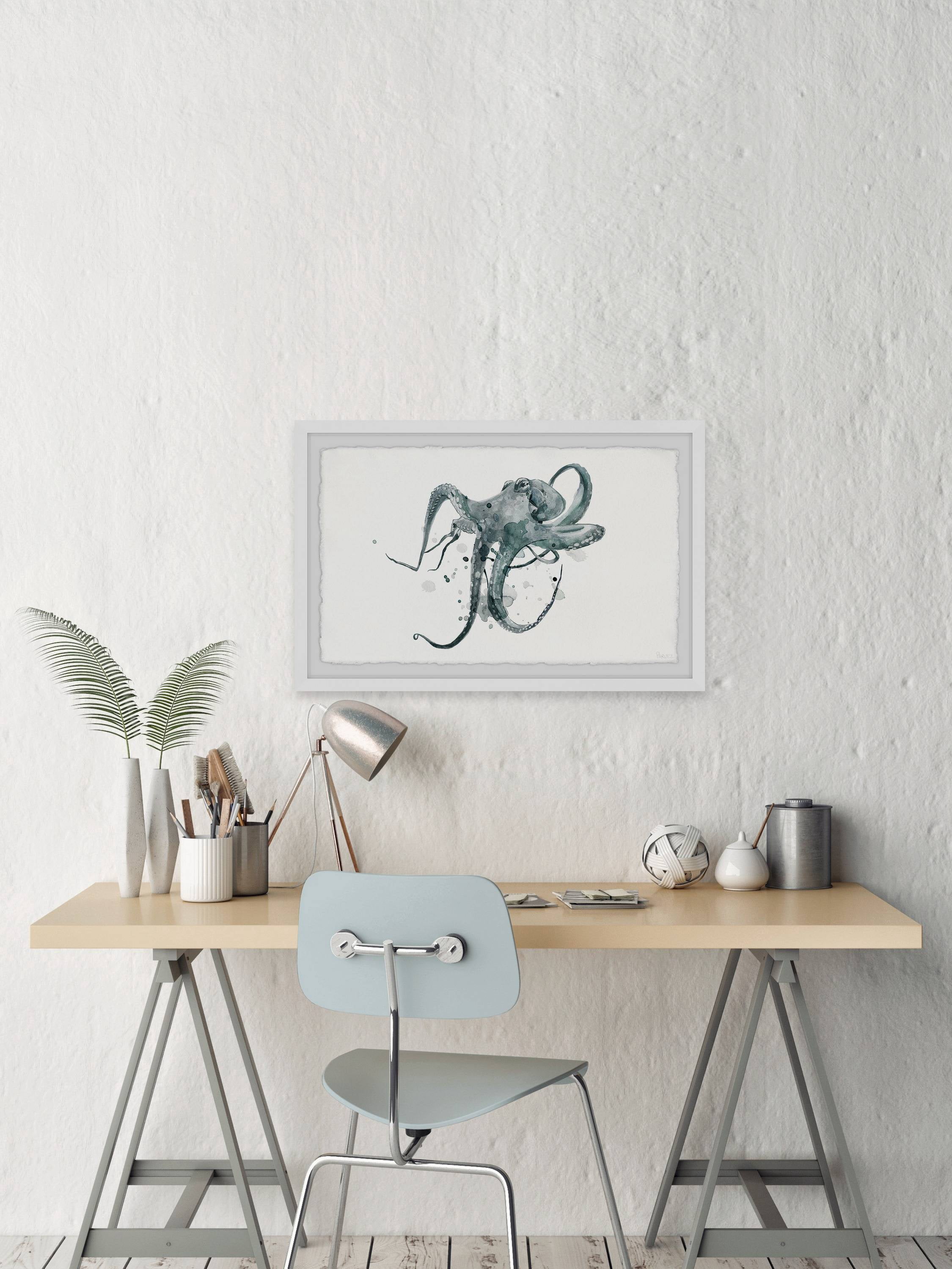 Parvez Taj Wondering Octopus Framed Wall Art