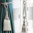 thumbnail image 2 of 2Pc Tassel Tieback For Curtain Polyester Single Ball Curtain Holder Tie Home Decor Handmade Tassel Fringe Curtain Buckle Rope, 2 of 6