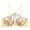 Yellow, variant on Hanging Neck Bra For Women Thin Big Sexy Beautiful Back Girl's Wrapped Bunny Ear Cup Bra