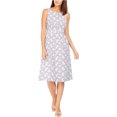 thumbnail image 1 of Calvin Klein Womens 3D Floral A-line Dress, gray, Petite, 8P, 1 of 1