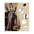 thumbnail image 3 of 26-27 Women's Accessories Accessories 20's Girl Costume 1920s Set Feather Jewellery, 3 of 5