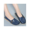 thumbnail image 6 of Fangasis Women Loafers Fashion Flats Classic Casual Shoes Walking Breathable Boat Shoe Deep Blue 10, 6 of 6
