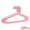 Pink, variant on Unique Bargains Plastic Pants Hangers Durable Space Saving Clothes Hangers 10 Pcs White