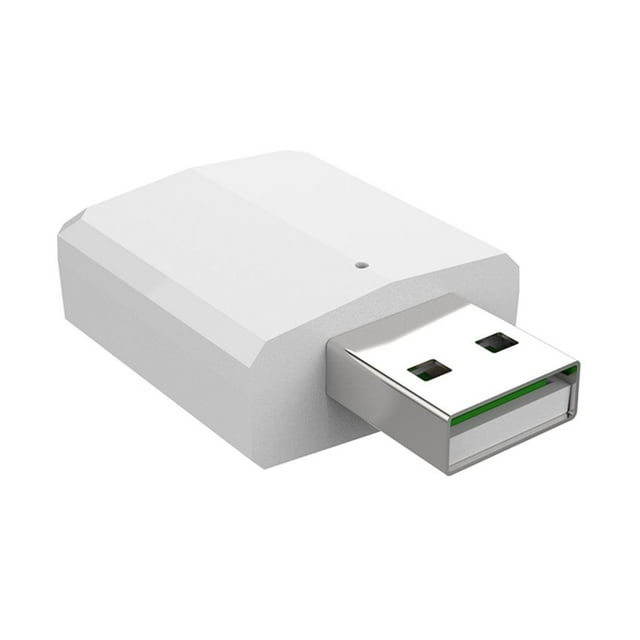 Receptor 5.0 CUTICAT Adaptador USB Portable sin Cables para Altavoces Sistemas Estéreos de Coche Blanco