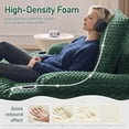 thumbnail image 2 of Ktaxon Corduroy Chaise Lounge Sleeper Chair, Oversized Sleeper Chair Bed, Boneless No Assembly Indoor Lounge for Living Room Bedroom Green, 2 of 14