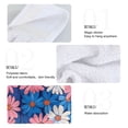 thumbnail image 2 of Yayeee Kitchen Hanging Hand Towels Set of 2 with Loop Bathroom Absorbent Tie Towel, Pink Flowers Pattern, 2 of 7