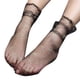 thumbnail image 5 of Qarigey Mujeres Niñas Nylon Star Grid Chic Malla Niñas Transparente Pura Fina Tobillo Medias de gasa No.05 2piezas Qarigey CBP068817, 5 of 5