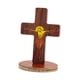 thumbnail image 4 of madera pie, crucifijo pequeño con soporte, regalo religioso 3,15 pulgadas, adorno Jesús para inauguración casa o boda., 4 of 7