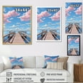 thumbnail image 4 of Designart "Coastal Tranquility Pier and Dock Views V" Nautical & Beach Floater Framed Wall Art Living Room, 4 of 7
