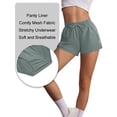 thumbnail image 6 of Pinspark Running Shorts for Women Quick Dry Gym Athletic Workout Shorts with Liner 2 Pockets Drawstring High Waisted Short, 6 of 7