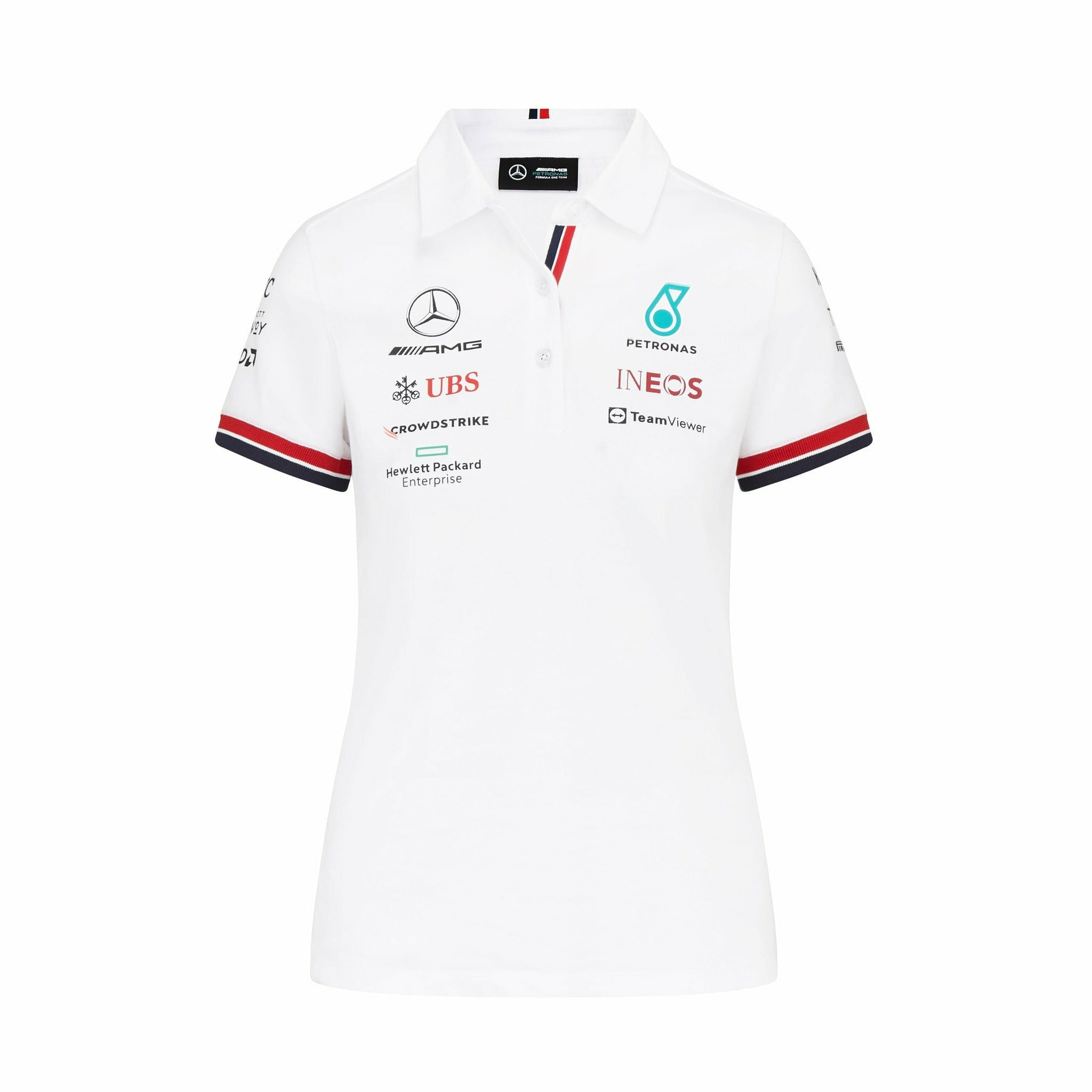 2019 Mercedes-AMG F1 Official Ladies Fitted Team Polo Shirt for Women and Girls 