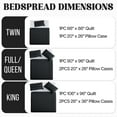 thumbnail image 5 of IR Imperial Rooms 3 Piece Adult Quilt Set Bedding Microfiber Soft Embossed Bedspread with 2 Pillow Shams Charcaol King, 5 of 12