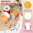 thumbnail image 3 of Uxcell Nylon Cord, Bracelet String Braided Nylon Thread for Jewelry Making Yellow 109 Yard, 3 of 6