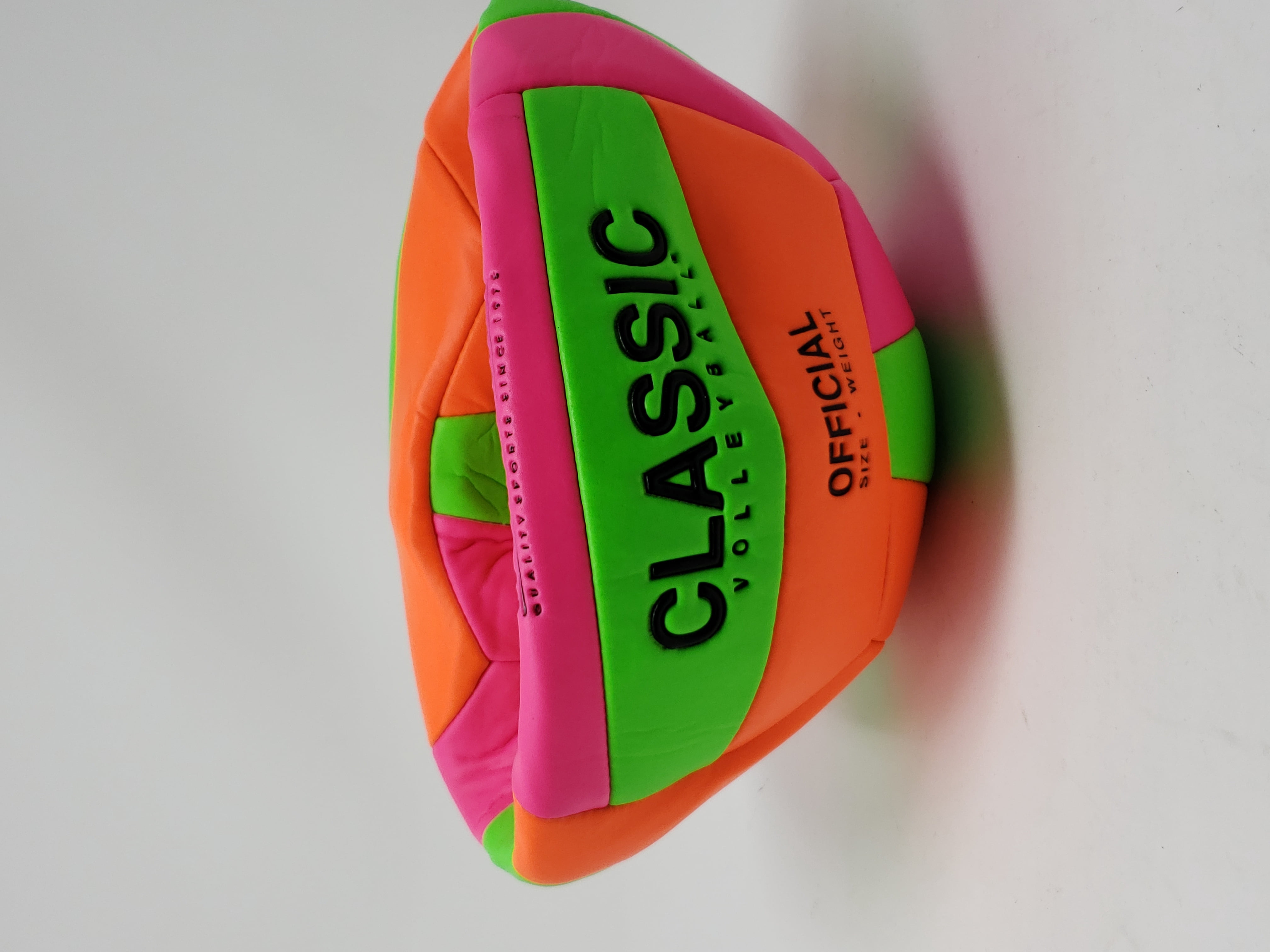 Seasonal Supply Co. Official Size 5 Neon Volleyball for Indoor and Outdoor Play