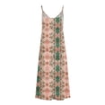 thumbnail image 4 of Ovzne Robes Grande Taille pour Femmes Rondes Robe de Plage Robes d'Été pour Femmes Imprimé Sans Manches Col Rond Robe Décontractée Longues Robes Robe de Printemps Imprimée Liquidation, 4 of 5