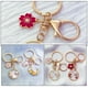 thumbnail image 2 of 4 llaveros de conejo con flor de cerezo, llavero de conejito, llavero de metal para bolso., 2 of 4