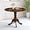 Walnut, variant on 40-inch Round Dining Table, Mid Century Modern Kitchen Table with Circle Tabletop & Curved Trestle Legs, Pedestal Dinette Table for 4, Leisure Coffee Table for Bistro (Natural)
