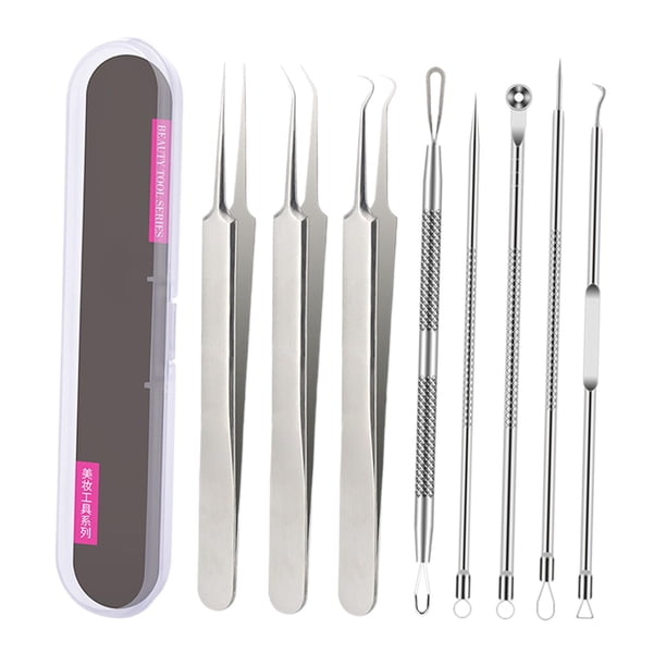 Herramienta extractora de comedones, pinzas faciales resistentes y prácticas para mujeres y hombres. Tipo B