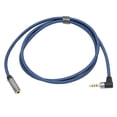 thumbnail image 1 of 3.5mm Audio Extension Cable, 4 Conductor L Shape Connector HiFi Sound Slim 3.5mm Female To Male Audio Cable  For Tablet For, 1 of 8