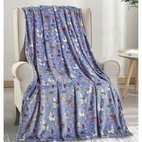 Décor&More Whimsy Collection Microplush Throw Blanket (50" x 60") - Llama Llama