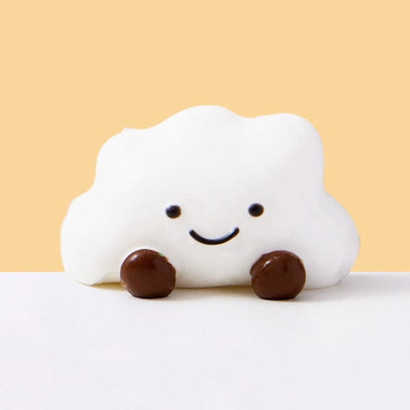 SQUEEZESQUAD Taba Deluxe Premium Silicone Squishies Fidget Toy Cloud Dumpling Stress Ball, Multicolor (1 Piece)