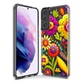 thumbnail image 3 of MUNDAZE Samsung Galaxy S23 Plus Shockproof Clear Hybrid Protective Phone Case Colorful Yellow Pink Folk Style Floral Spring Flowers Cover, 3 of 5