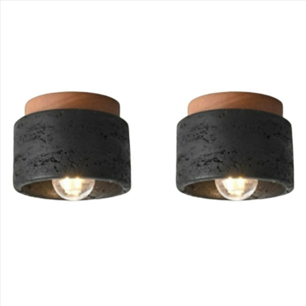 2X Lámpara de Techo Estilo Japonés Wabi-Sabi E27 con Atenuación de Colores para Cocina, Pasillo, Sala de Estar, Sala de Estudio, Sala de Té A