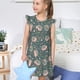 thumbnail image 4 of Fotbe Hedgehogs and Flowers Vestido de Dormir para Niñas de 3 a 10 Años, Mangas Cortas, Estilo Princesa, Pijama Camisón con Mangas Voladas-XX-Large, 4 of 6