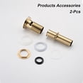 thumbnail image 5 of 2 Pcs Bathroom Sink Drain with Overflow, Vessel Sink Lavatory Vanity Pop Up Drain Stopper, 304 Stainless Steel, 5 of 6