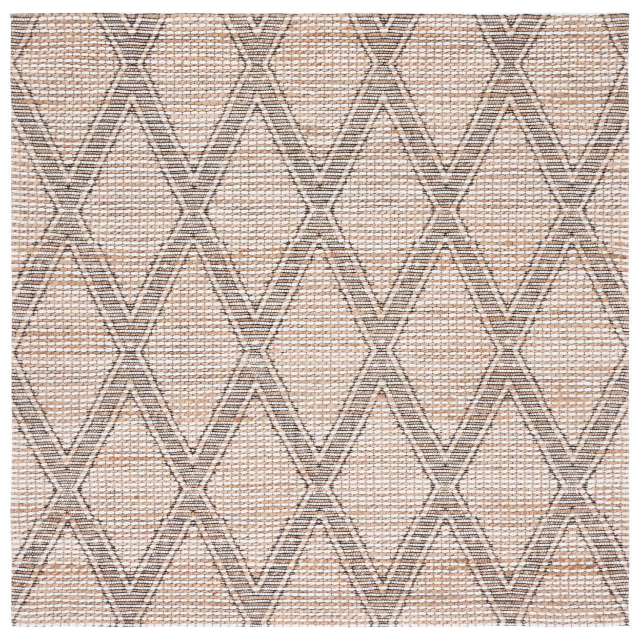 SAFAVIEH Marbella Baxter Diamond Area Rug, Natural/Ivory, 4' x 6'