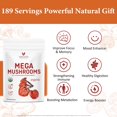 thumbnail image 4 of Suplemento VELOTO Organic Mega Mushroom Powder 284 g, 4 of 9