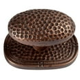 thumbnail image 1 of The Copper Factory Solid Cast Copper Large Oval Backplate in Antique Finish - CF107AN, 1 of 1